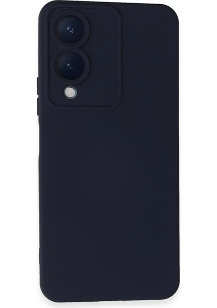 Vivo Y17S Kılıf Nano Içi Kadife Silikon - Lacivert Bstmy