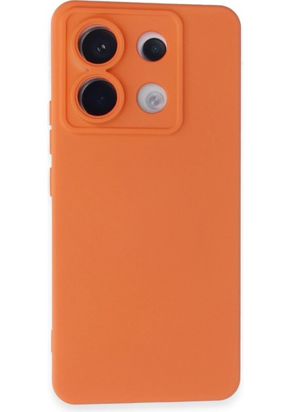 Xiaomi Redmi Note 13 Pro 5g Kılıf Nano Içi Kadife Silikon - Turuncu Bstmy