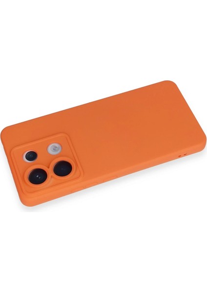 Xiaomi Redmi Note 13 Pro 5g Kılıf Nano Içi Kadife Silikon - Turuncu Bstmy
