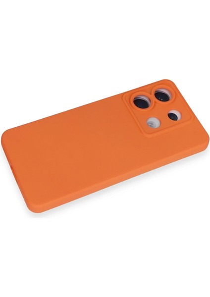 Xiaomi Redmi Note 13 Pro 5g Kılıf Nano Içi Kadife Silikon - Turuncu Bstmy