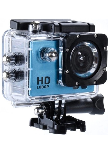 Dijital 1080P 2 LCD Ekranlı Hd Suya Dayanıklı Aksiyon Kamera