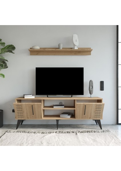 G3410 Karla Tv Ünitesi ve Raflı Sepet