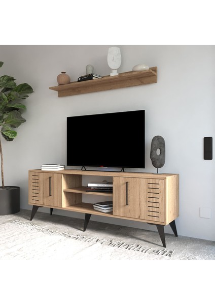 G3410 Karla Tv Ünitesi ve Raflı Sepet