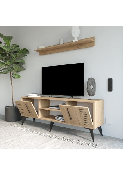 G3410 Karla Tv Ünitesi ve Raflı Sepet