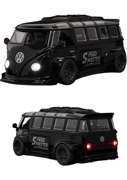 1:32 Volkswagen T1 Otobüs Alaşım Araba Modeli Süs Oyuncak (Yurt Dışından)