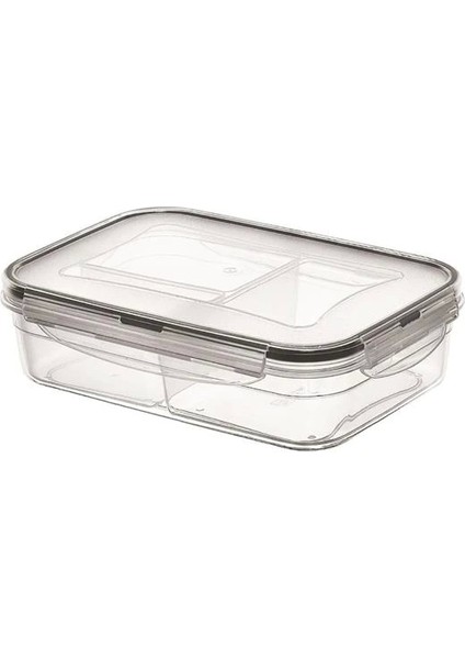 3 Bölmeli Kilitli Kapaklı 1 Litre Erzak Saklama Kabı LC-510