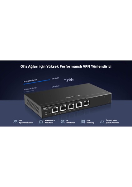 Ruıjıe RG-EG305GH-P-E 5 Port 10/100/1000 4 Port Poe Yönetılebılır Gateway/Router
