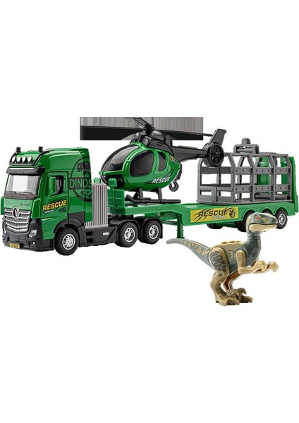 1:50 Helikopter Dinozor Düz Araba Alaşım Araba Modeli Oyuncak (Yurt Dışından)