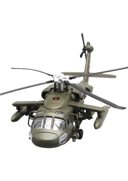 F64-3 Black Hawk Helikopter Savaş Helikopteri Alaşımlı Askeri Model Uçamaz (Yurt Dışından)