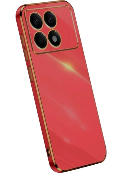 Xiaomi Poco X6 Pro Kılıf Volet Silikon - Kırmızı Bstmy