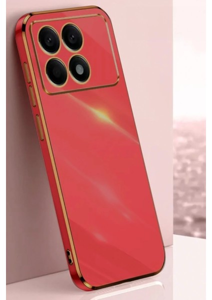Xiaomi Poco X6 Pro Kılıf Volet Silikon - Kırmızı Bstmy