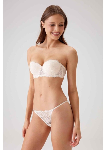 4032 Pierre Cardin Balenli Straplez Destekli Sütyen Takım modelleri