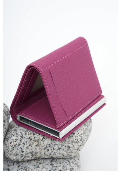 Mekanizmalı Deri Cüzdan Lila 113570 indirimleri