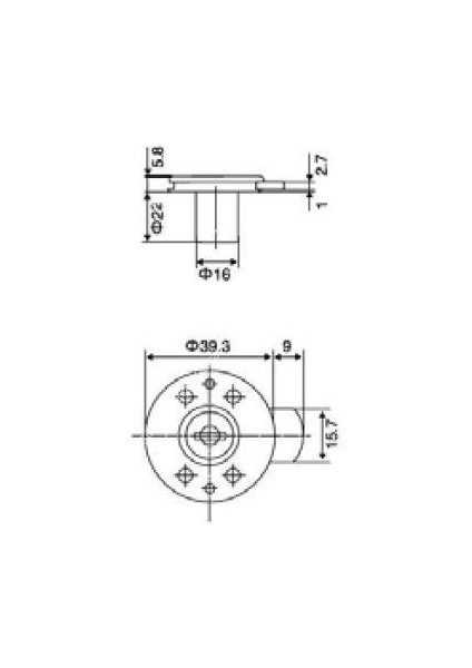 Yuvarlak Çekmece Kapak Kilidi 16MM modelleri
