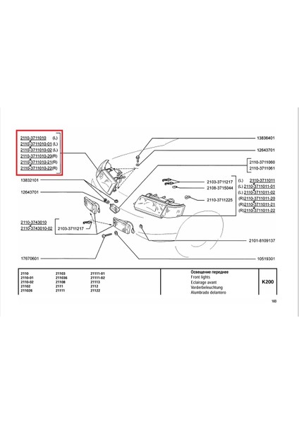 Lada Vega Far Sağ Komple Sinyalli (Formula Sveta) Rus 21100371101000S indirimleri