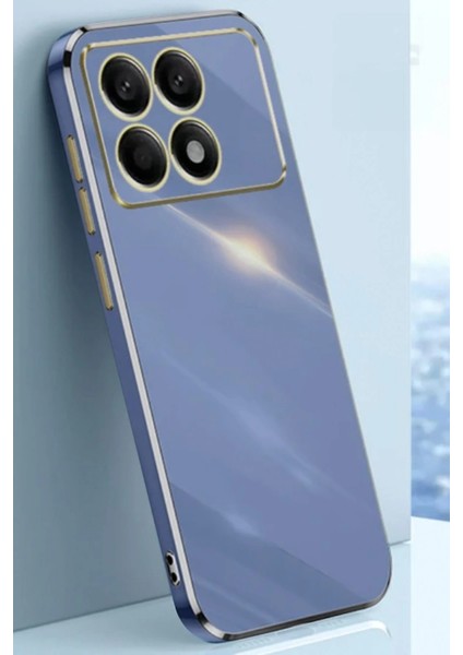 Xiaomi Poco X6 Pro Kılıf Volet Silikon - Mavi Bstmy