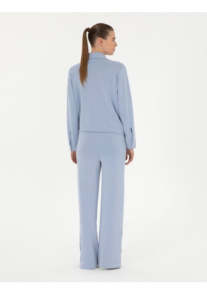Kadın Mavi Loose Fit Eşofman Altı 50284727-VR249