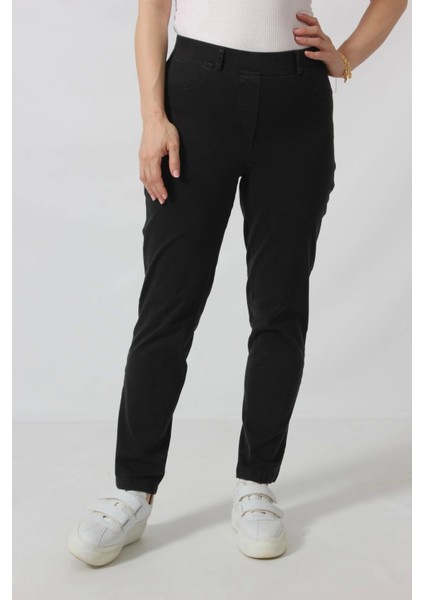 PS-105 Gizli Cep Detaylı Toparlayıcı Puntoroma Siyah Tayt modelleri