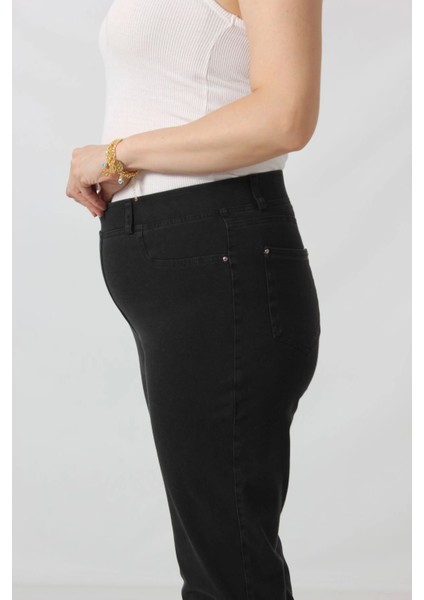 PS-105 Gizli Cep Detaylı Toparlayıcı Puntoroma Siyah Tayt fırsatları