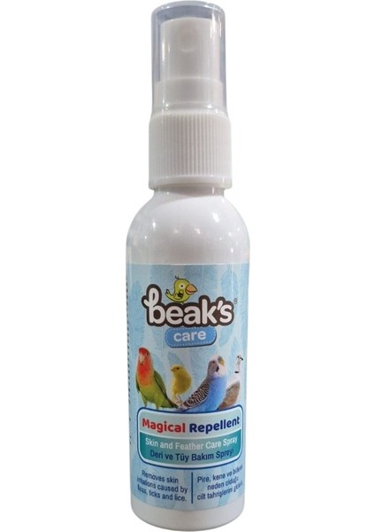 Beaks Kafes Kuşları Için Deri ve Tüy Bakım Spreyi 50 ml
