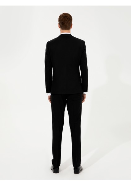 Erkek Siyah Slim Fit Yelekli Smokin Damatlık 50250848-VR046 indirimleri