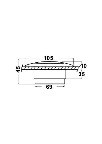 Havuz, Fly-Bridge Aydınlatma Lambası Ø 106MM. 12V/10W