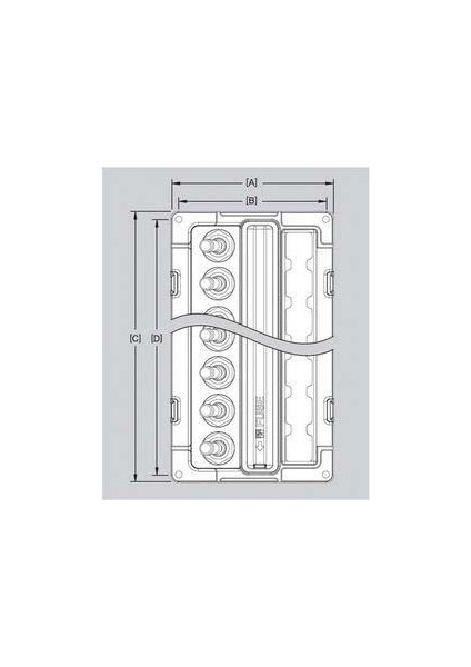 Blue Sea System Systems Weatherdeck Su Geçirmez Sigorta Paneli 2 Switch 12V Dc 15A