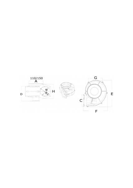Profesyonel Blower IP64 24V 7 A/h Beyaz Abs Gövde