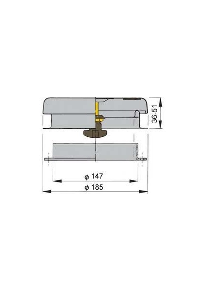 Vetus Mantar Tip Havalandırma. Model D´artagnan 1.