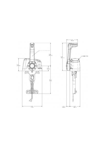 Seastar CHX8641P tekli kumanda kolu