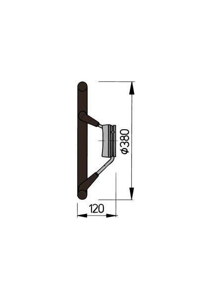 Vetus Dümen, Tip KS38Z Siyah Ø 380 mm