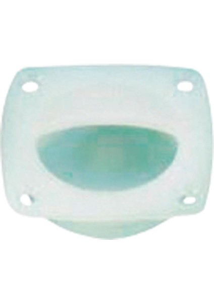 Finger Flush Pull, Ø44MM, 57X57MM, Plastic, White