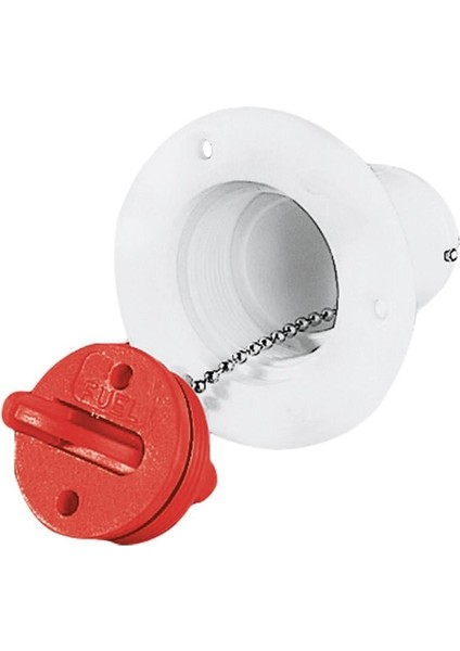 Plastic Deck Filler Ø38MM For Fuel, White