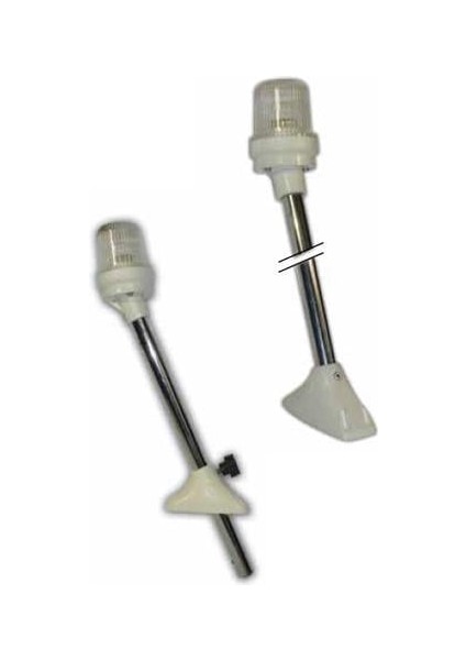 Sabit Işıklı Bayrak Direği Beyaz 50CM SL12