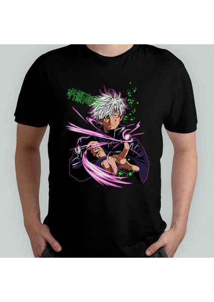 Jujutsu Kaisen Unisex %100 Pamuklu Bisiklet Yaka T-Shirt Model 2
