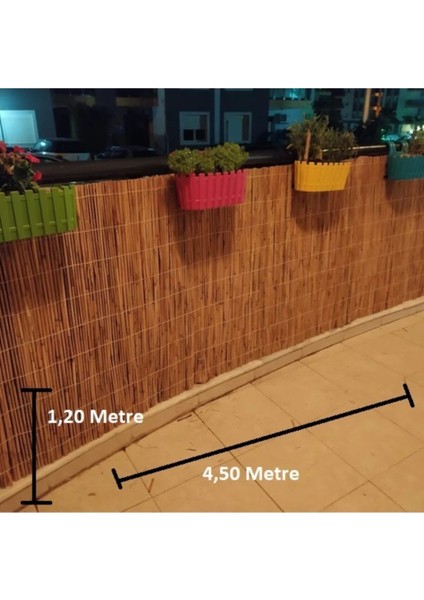 Bambu Kamış Hasır 1,20 Metre x 4,50 Metre
