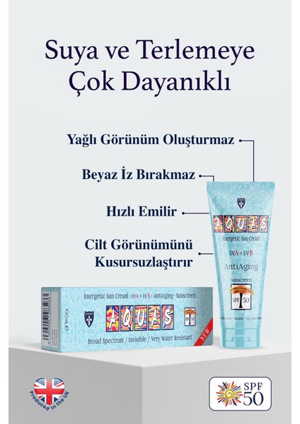 Güneş Kremi Spf 50 Uva+Uvb, 100 ml - Yeni Formül