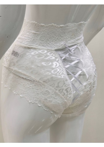 Ekru Dantelli Yüksek Bel Külot VENÜS-K1012 fırsatları