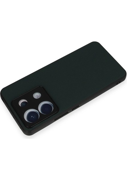 Xiaomi Redmi Note 13 Pro 5g Kılıf Taft Kapak - Koyu Yeşil Bstmy