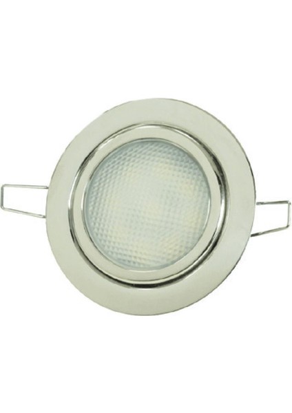 Krom Gömme Spot 24 V Gün Işığı 9 LED Yaylı