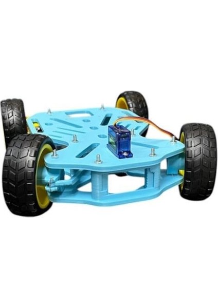 Arduino Uyumlu Ön Tekerleri Dönebilen 4WD Robot Araba Platform Kiti Seti Monte fiyatları