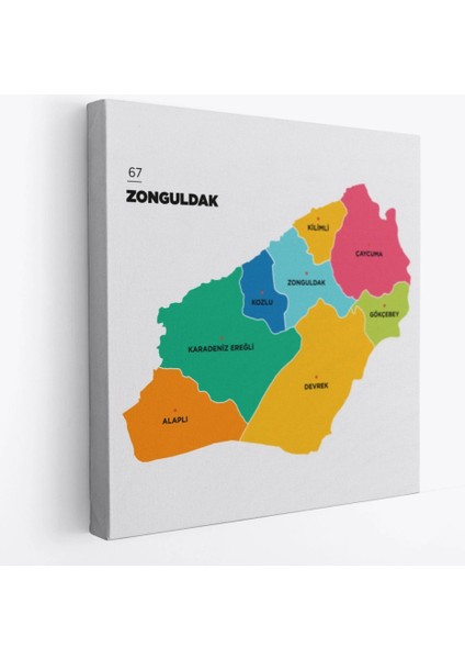 - Zonguldak Ili ve Ilçeler Haritası Dekoratif Kanvas Tablo 1487 fiyatları