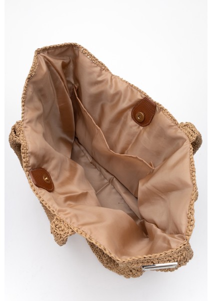 Kadın Hasır El Yapımı Şık Omuz Çantası Zy 25005 Keten indirimleri