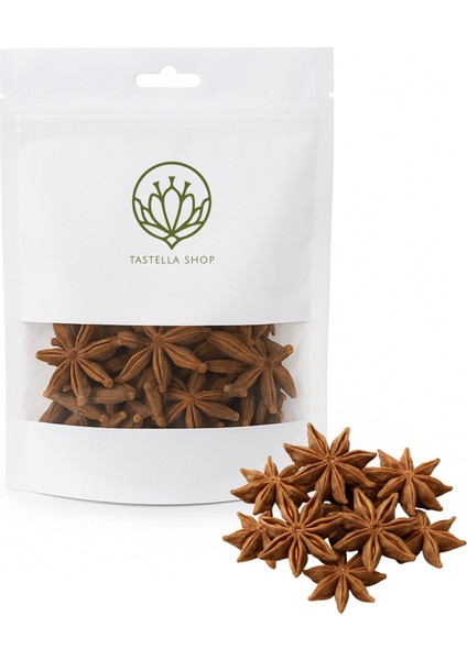 Yıldız Anason (50gr), Lüks Kalite, Yıldızanason, Illicium Verum Yıldız Anason, Star Anise