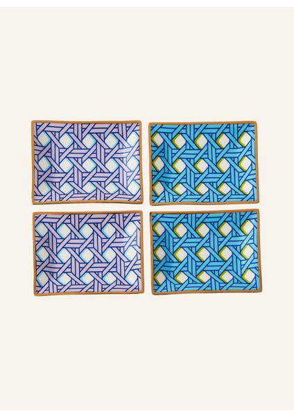 Sepet Örgü Kase 12X18,5 Cm, Sırlı Porselen, Altın Vurgulu ve Hediye Kutulu