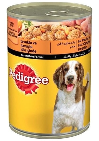 Tavuklu ve Havuçlu Konserve Yetişkin Köpek Maması 6 x 400 G