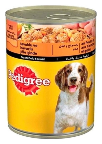 Tavuklu ve Havuçlu Konserve Yetişkin Köpek Maması 6 x 400 G fiyatları
