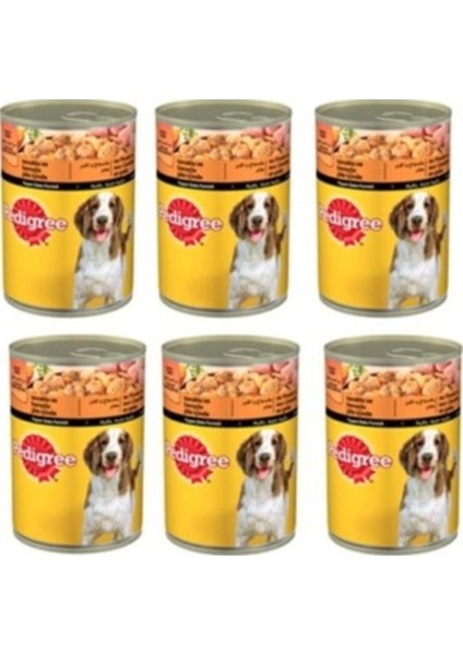 Tavuklu ve Havuçlu Konserve Yetişkin Köpek Maması 6 x 400 G modelleri