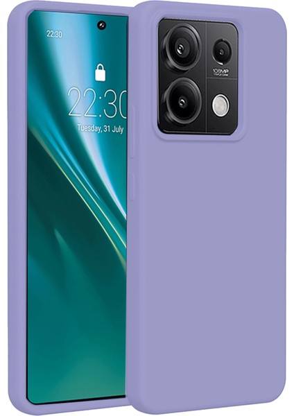 Xiaomi Redmi Note 13 4g Kılıf First Silikon - Lila Bstmy
