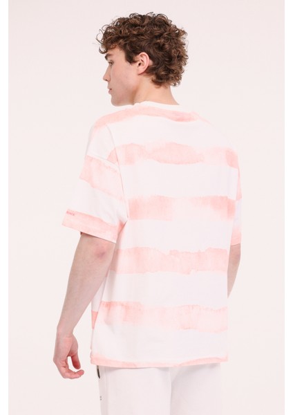 ml Strıpe 11HL110 5fx Somon Erkek Kısa Kol T-Shirt